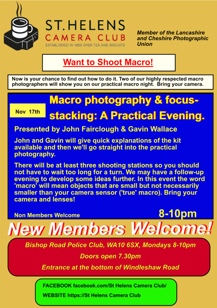 CAMERA CLUB POSTER MACRO